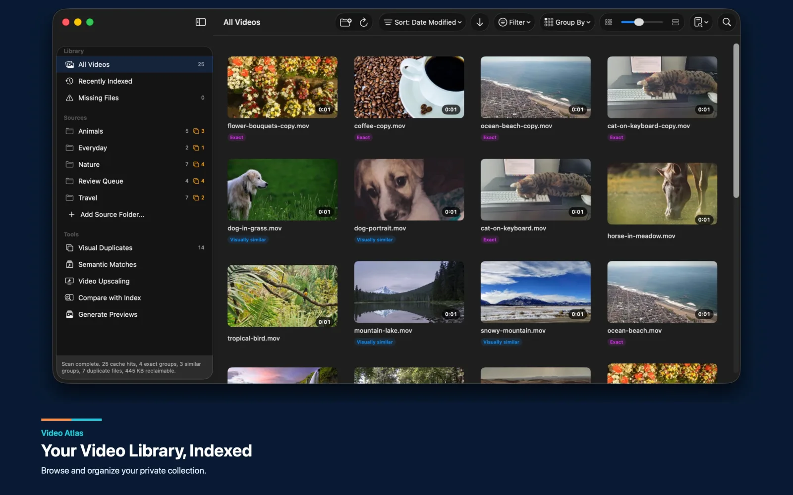 Video Atlas private video library on Mac